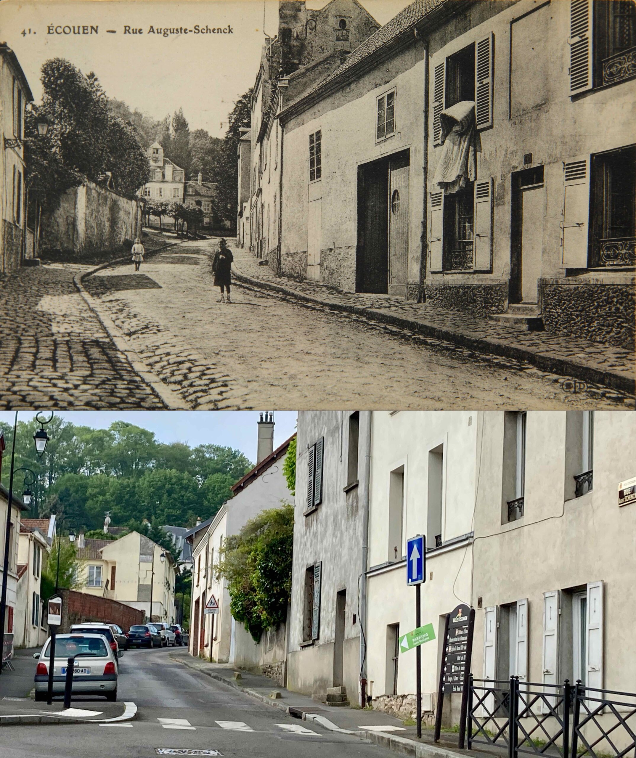 Auguste Schenck street Past_Present