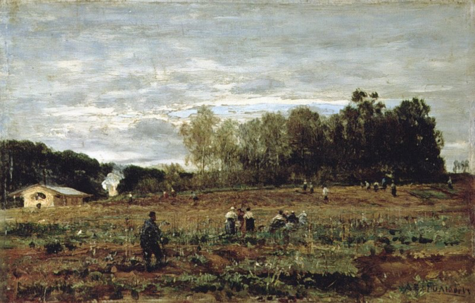 Landscape in Ecouen 1880